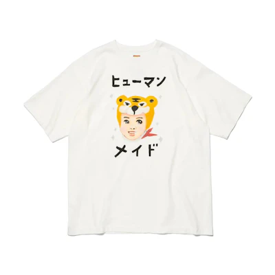HUMAN MADE Keiko Sootome Tiger Head T-Shirt Unisex White. XX25TE006