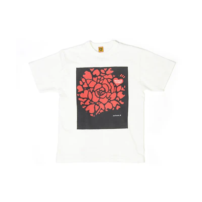HUMAN MADE KINASHI ART MUSEUM SS21 Heart Flower Tee Unisex White XX20TE005