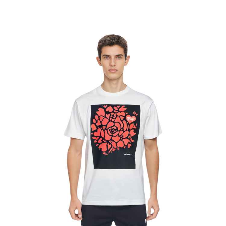HUMAN MADE KINASHI ART MUSEUM SS21 Heart Flower Tee Unisex White XX20TE005 圖 4