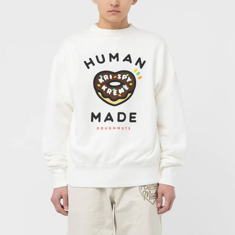 Human Made Krispy Kreme Donut Logo Graphic T-Shirt White SS23 Unisex. XX25CS001 圖 4