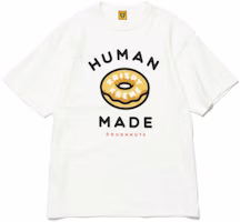 HUMAN MADE x Krispy Kreme Donuts Logo Graphic Tee Unisex White T-Shirt XX25TE001 HUMAN MADE x Krispy Kreme Donuts Logo Graphic Tee Unisex White T-Shirt XX25TE001