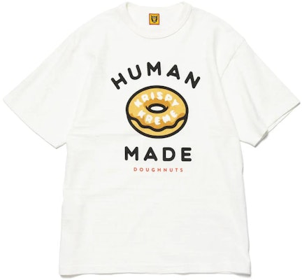 HUMAN MADE x Krispy Kreme Donuts Logo Baju T Grafis Unisex Putih XX25TE001 Order HUMAN MADE x Krispy Kreme Donuts Logo Baju T Grafis Unisex Putih XX25TE001