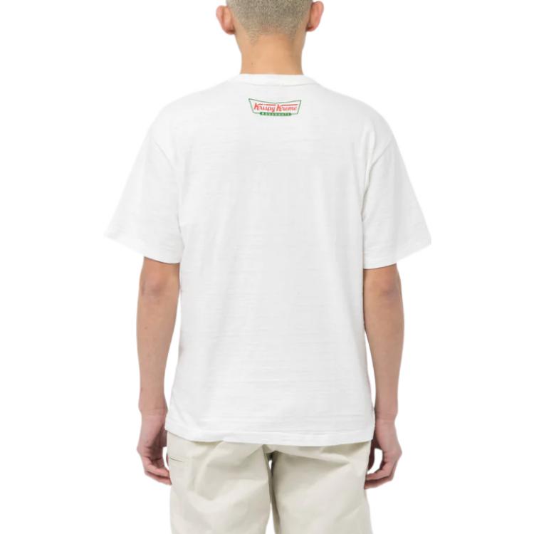 Purchase HUMAN MADE x Krispy Kreme Donuts Logo Baju T Grafis Unisex Putih XX25TE001