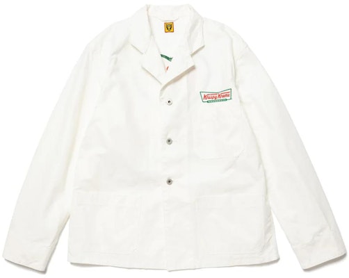 HUMAN MADE x Krispy Kreme 聯名款 SS23 糖霜甜甜圈白色工廠外套 男女適穿。 XX25JK001 Buy HUMAN MADE x Krispy Kreme 聯名款 SS23 糖霜甜甜圈白色工廠外套 男女適穿。 XX25JK001