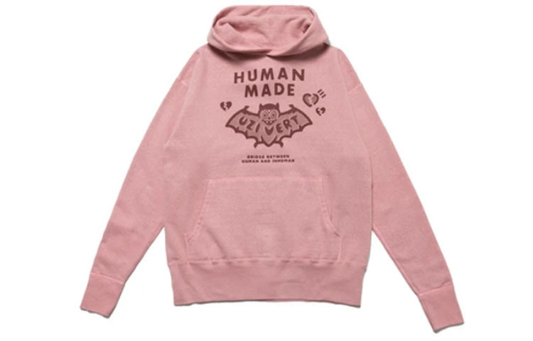 HUMAN MADE Lil Uzi Pink Bat Graphic Hoodie Unisex. XX22CS001 圖 2