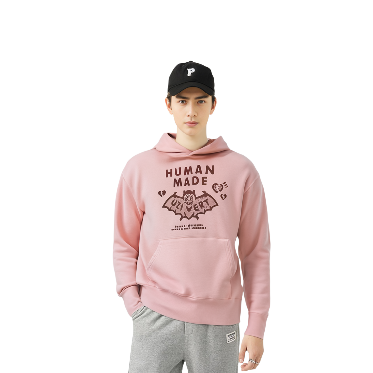 HUMAN MADE Lil Uzi Pink Bat Graphic Hoodie Unisex. XX22CS001 圖 4