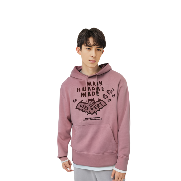 HUMAN MADE Lil Uzi Pink Bat Graphic Hoodie Unisex. XX22CS001 圖 6