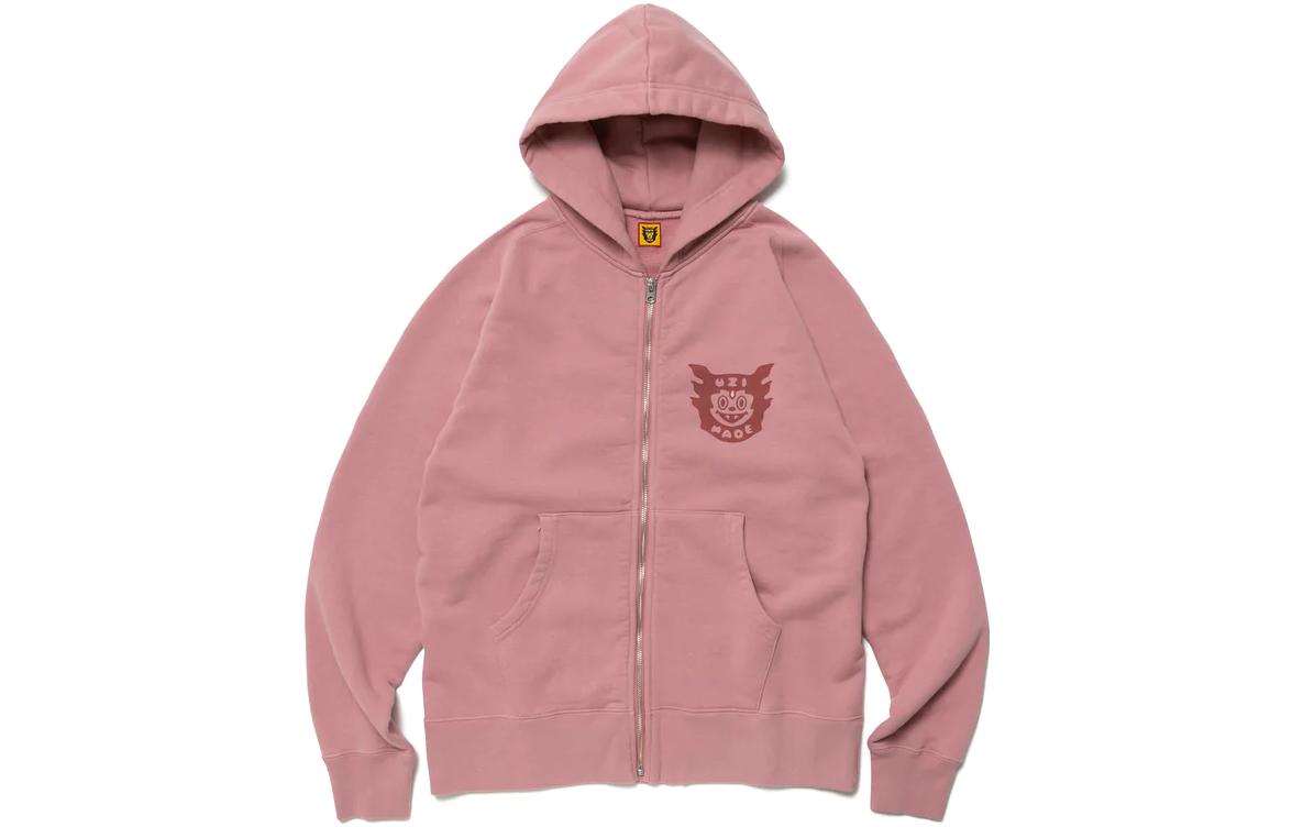 Human Made Lil Uzi Vert FW22 Logo Print Zip Hoodie Unisex Couples Style XX23CS008