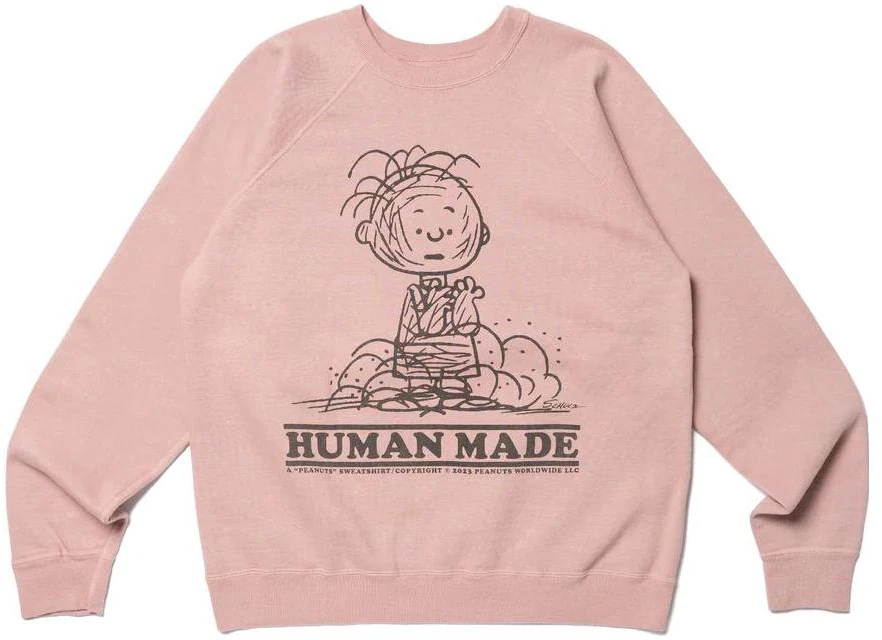 human-made-x-peanuts-ss-23-charlie-brown-graphic-pink-crewneck-unisex-sweatshirt-hm-24-cs-044