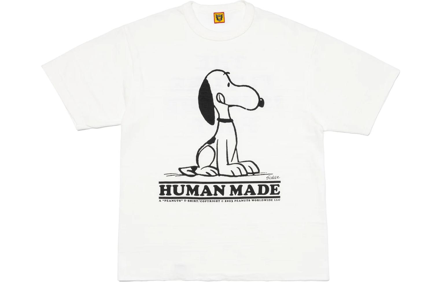Order HUMAN MADE x PEANUTS SS23 史努比圖案中性圓領T恤 HM25TE023