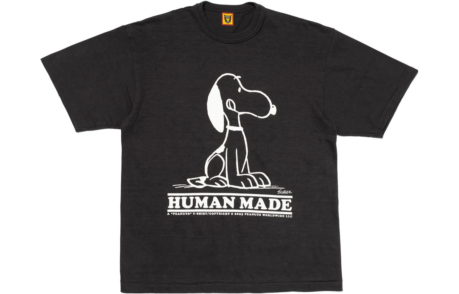 Details for HUMAN MADE x PEANUTS SS23 史努比圖案中性圓領T恤 HM25TE023