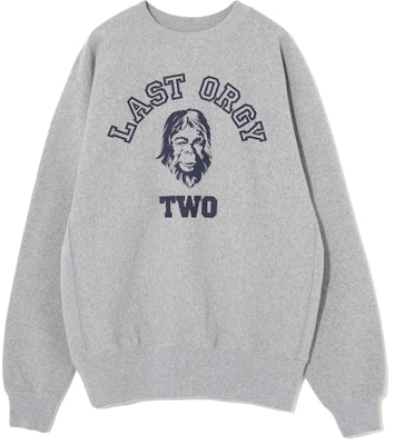 Human Made x Undercover Last Orgy 2 Crewneck Sweatshirt 'Grey Navy' Buy Human Made x Undercover Last Orgy 2 Crewneck Sweatshirt 'Grey Navy'