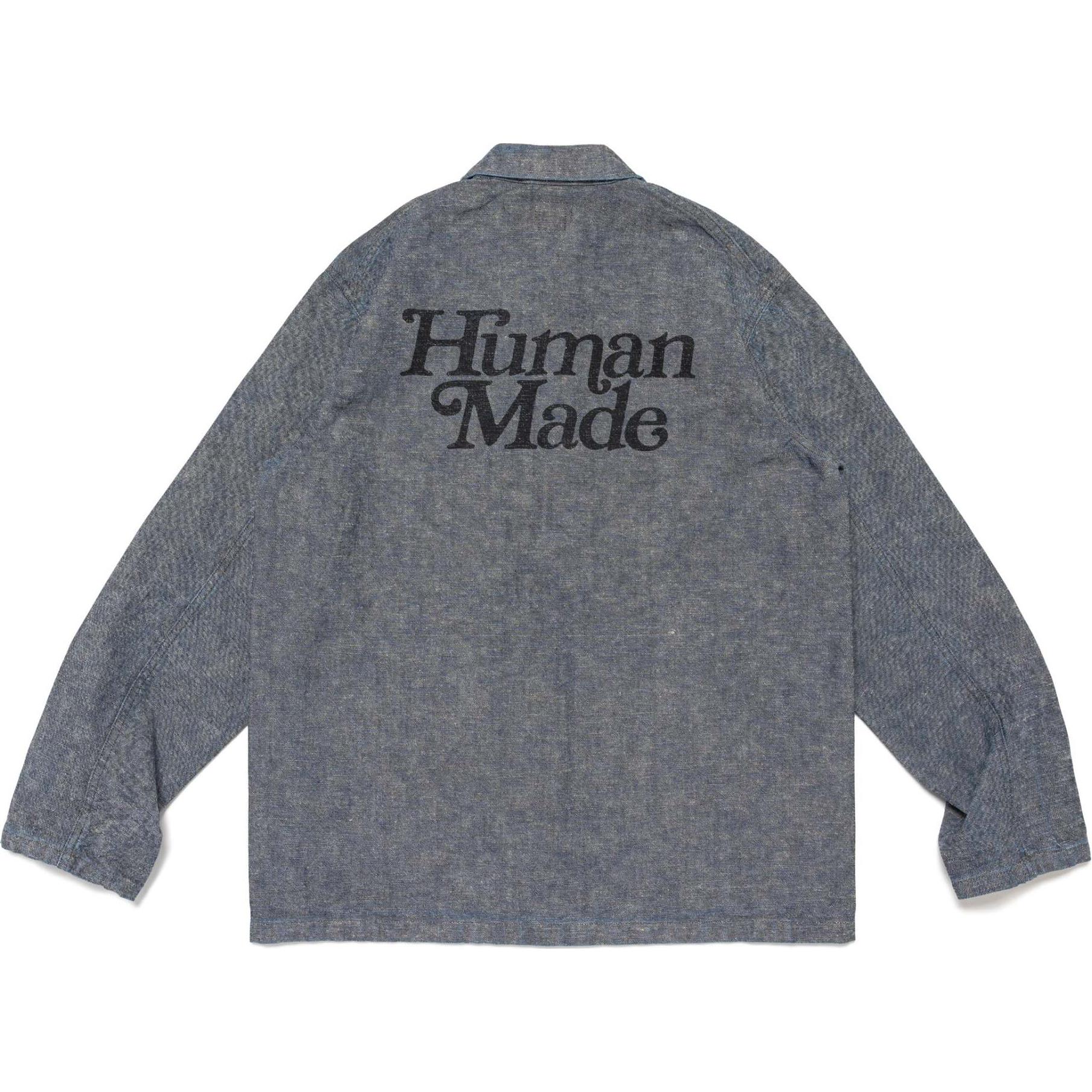 Purchase HUMAN MADE x VERDY SS24 Jaket Butang Logo Uniseks XX27JK009