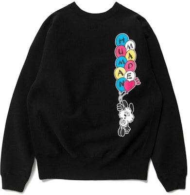 Human Made x Verdy Vick Crewneck Sweatshirt Black Buy Human Made x Verdy Vick Crewneck Sweatshirt Black