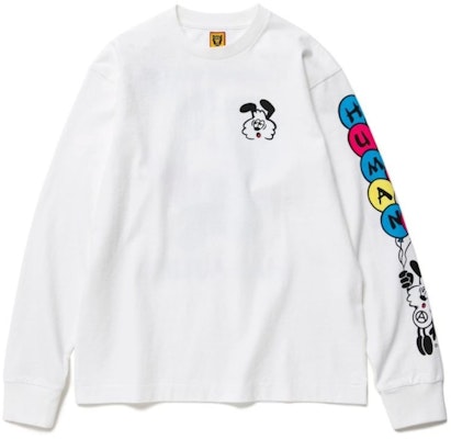 Human Made x Verdy Vick L/S T-Shirt White Order Human Made x Verdy Vick L/S T-Shirt White