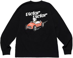 HUMAN MADE x Victor Victor Worldwide SS23 Dog Driving Logo Loose Long Sleeve Tee. XX25CS004 HUMAN MADE x Victor Victor Worldwide SS23 Dog Driving Logo Loose Long Sleeve Tee. XX25CS004