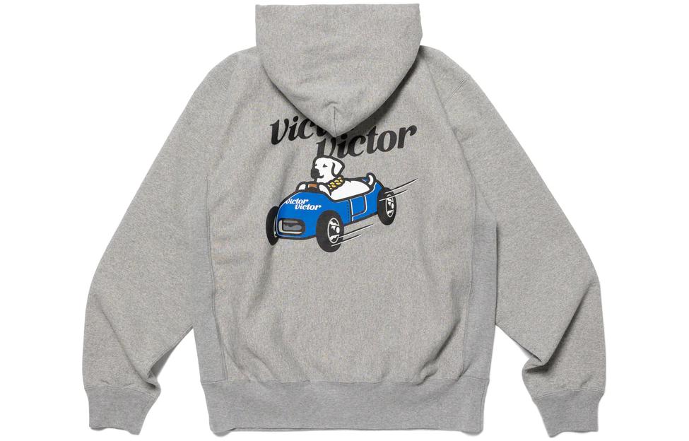 Shop Human Made x Victor Victor Worldwide SS23 狗狗駕駛刺繡連帽衫 男女皆宜 XX25CS005