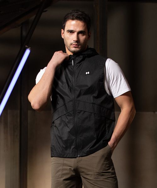 Lookbook HUMMER Nylon Ultralight Vest Jacket Black HC1VT3050MBK