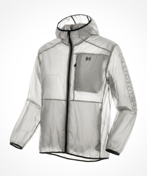 HUMMER Nylon Ultralight Windbreaker Jacket Light Grey HC1JK3049MLG