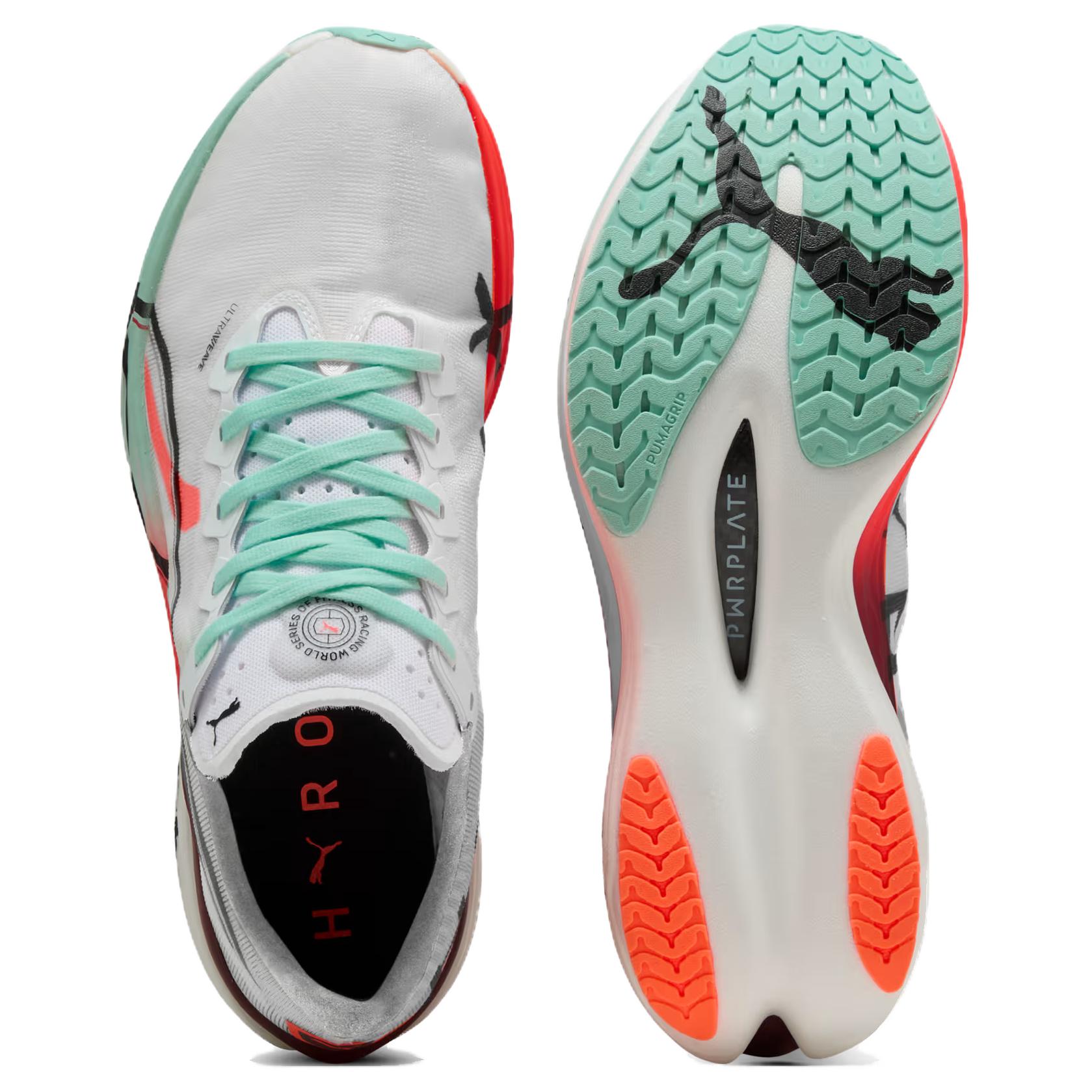 Shop HYROX x Puma Deviate Nitro Elite 3 'Glowing Red Mint Melt' 312291-01