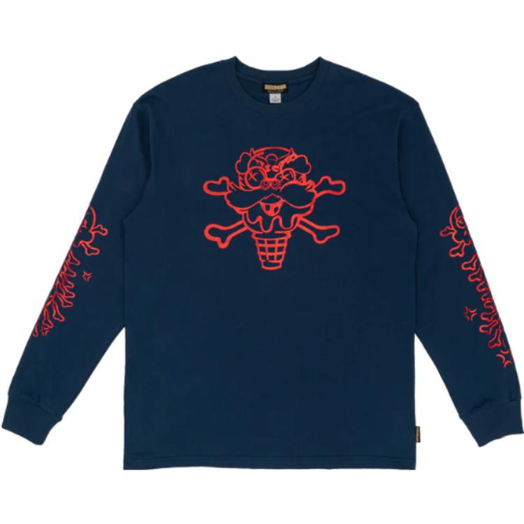 Ice Cream BBC ICECREAM Fire Cracker Graphic Crewneck Sweatshirt Unisex Streetwear Style ISP3LS001NY