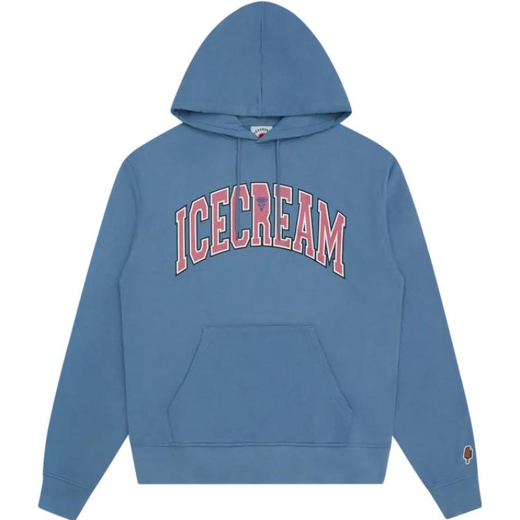 Ice Cream BBC ICECREAM Logo Print Hoodie Unisex Streetwear Oversized Casual Fit IC22223
