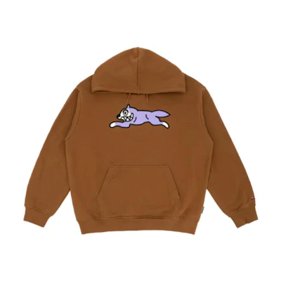 Ice Cream BBC ICECREAM Running Dog Hoodie Brown Streetwear Skate Unisex by Pharrell IFW2HD003BR
