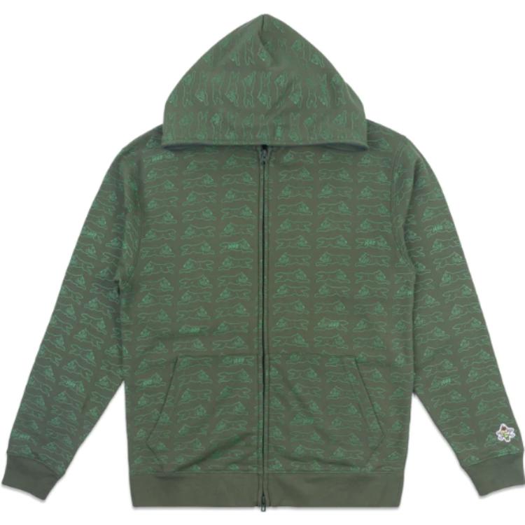 Ice Cream BBC ICECREAM HUF Limited Edition Graphic Hoodie Zip-Up Unisex Streetwear 220-14-024