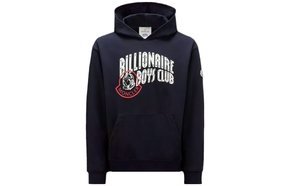 Ice Cream BBC ICECREAM Moncler FW23 Navy Logo Print Pocket Hoodie Unisex I20968G0000180948778