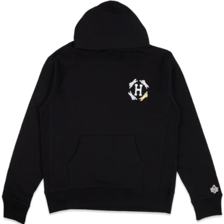 Ice Cream ICECREAM BBC HUF Frosted Hoodie Retro Letter Streetwear Unisex Sweatshirt 220-14-023