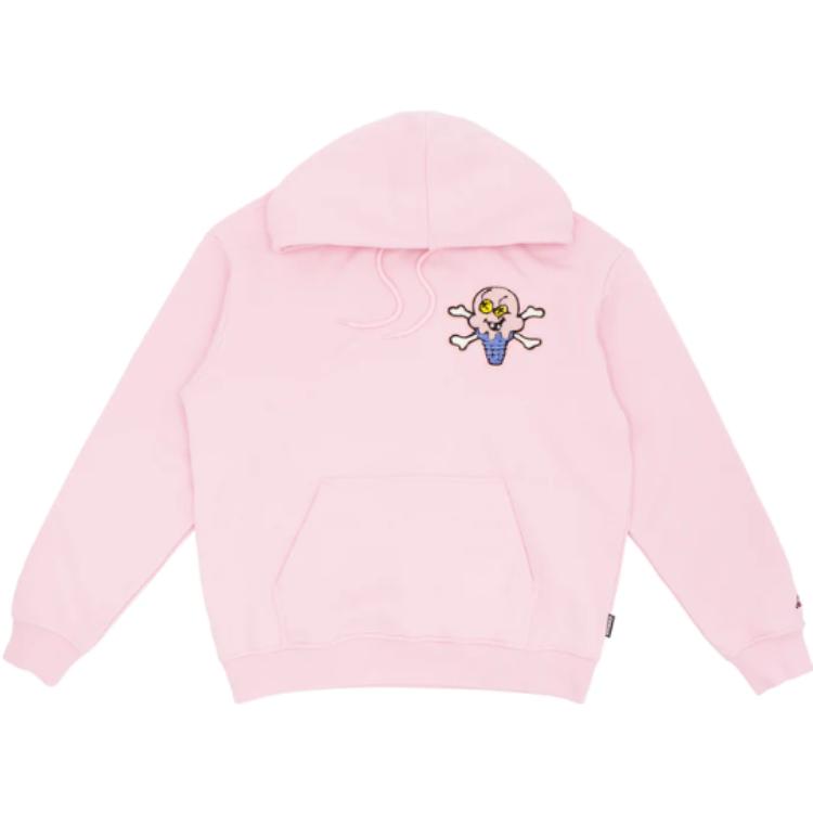 Ice Cream ICECREAM BBC Pink Hoodie Printed Streetwear Skate Style Unisex Casual Fit IFW2HD005PK