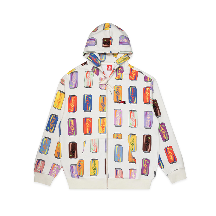 Ice Cream ICECREAM Beige All-Over Can Print Hoodie Unisex Long Sleeve 431-8306