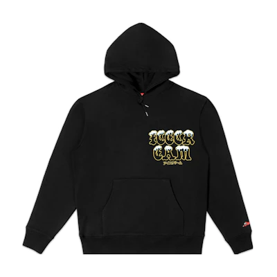 Ice Cream ICECREAM Black Hoodie with Embroidered Letters Unisex Long Sleeve Pullover 431-8310-BLACK