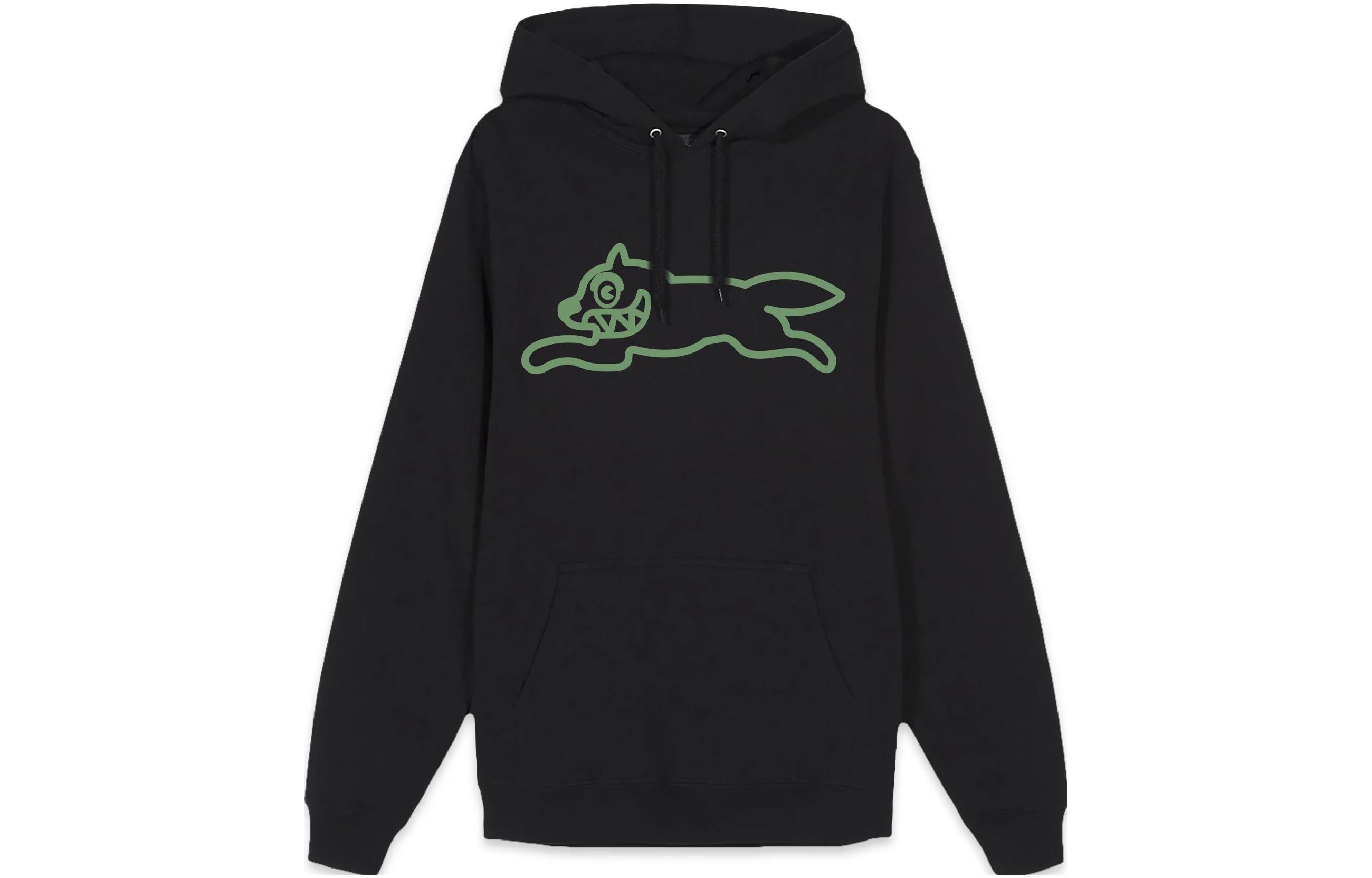 Ice Cream ICECREAM Black Hoodie with Running Dog Graphic Unisex 220-14-020-BLACK