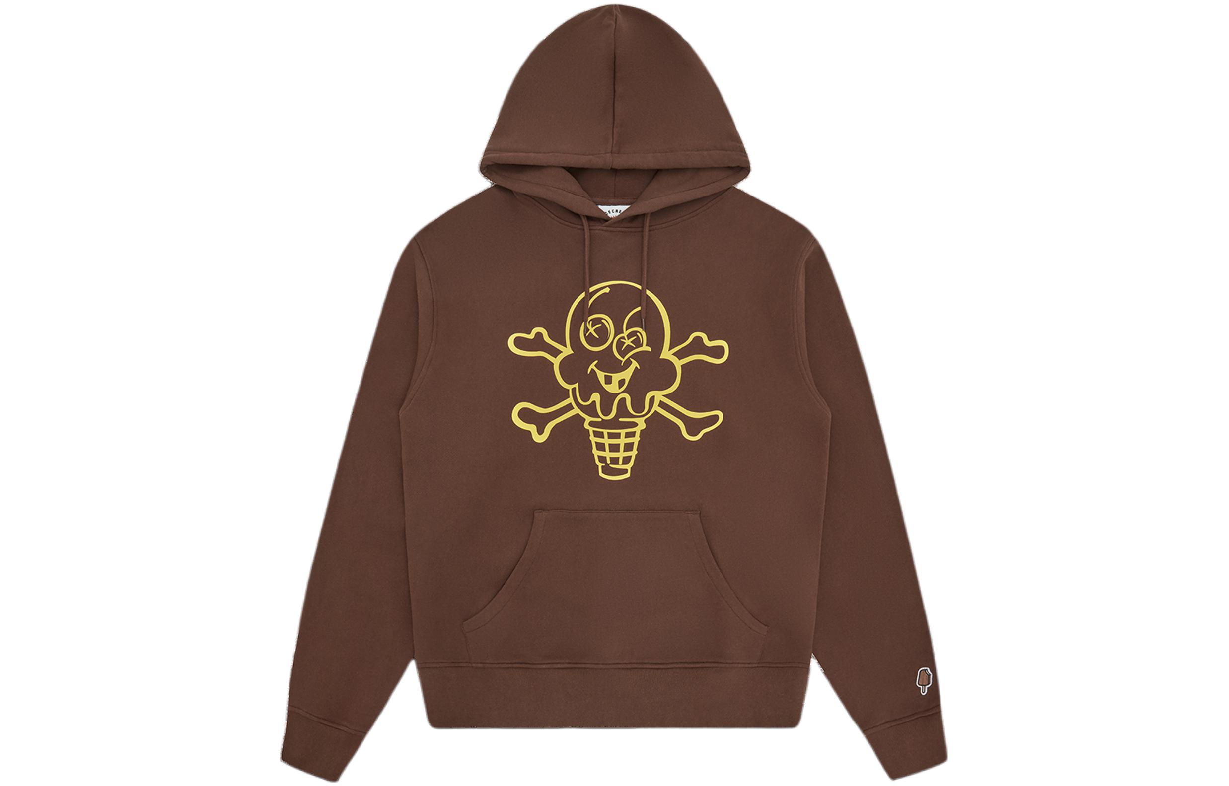 Ice Cream ICECREAM Brown Graphic Print Hoodie Unisex IC24124-BROWN