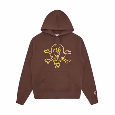 Ice Cream ICECREAM Brown Graphic Print Hoodie Unisex IC24124-BROWN