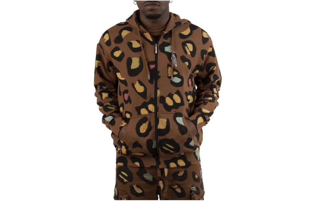 Ice Cream ICECREAM FW23 Jungle Zip Hoodie Jacket Brown 431-2310-BISO