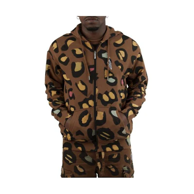 Ice Cream ICECREAM FW23 Jungle Zip Hoodie Jacket Brown 431-2310-BISO