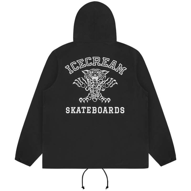 Ice Cream ICECREAM FW24 Early Fall Logo Hoodie Jacket Unisex Black IC24204-BLACK