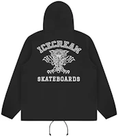 Ice Cream ICECREAM FW24 Early Fall Logo Hoodie Jacket Unisex Black IC24204-BLACK Ice Cream ICECREAM FW24 Early Fall Logo Hoodie Jacket Unisex Black IC24204-BLACK