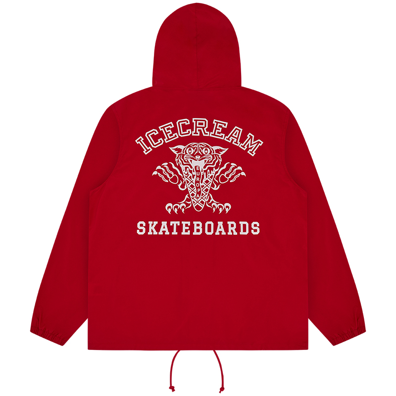 Ice Cream ICECREAM FW24 Early Fall Logo Hoodie Jacket Red Unisex IC24204-RED