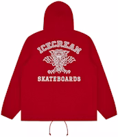 Ice Cream ICECREAM FW24 Early Fall Logo Hoodie Jacket Red Unisex IC24204-RED Ice Cream ICECREAM FW24 Early Fall Logo Hoodie Jacket Red Unisex IC24204-RED