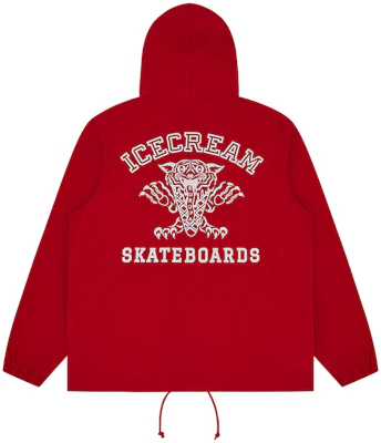 Ice Cream ICECREAM FW24 初秋紅色Logo連帽外套 男女通用 IC24204-RED Buy Ice Cream ICECREAM FW24 初秋紅色Logo連帽外套 男女通用 IC24204-RED
