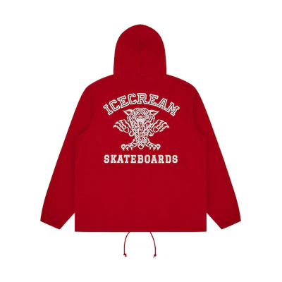 Ice Cream ICECREAM FW24 Early Fall Logo Hoodie Jacket Red Unisex IC24204-RED
