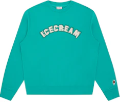 Ice Cream ICECREAM FW24 Pre-Fall Logo Graphic Crewneck Sweatshirt Unisex Blue Green IC24224-GREEN Ice Cream ICECREAM FW24 Pre-Fall Logo Graphic Crewneck Sweatshirt Unisex Blue Green IC24224-GREEN