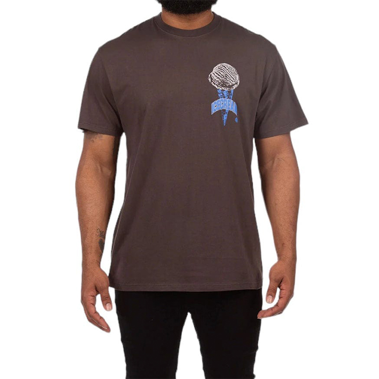 Ice Cream ICECREAM Graphic Print Loose Fit Crewneck T-Shirt Unisex Shale Grey. 441-1300