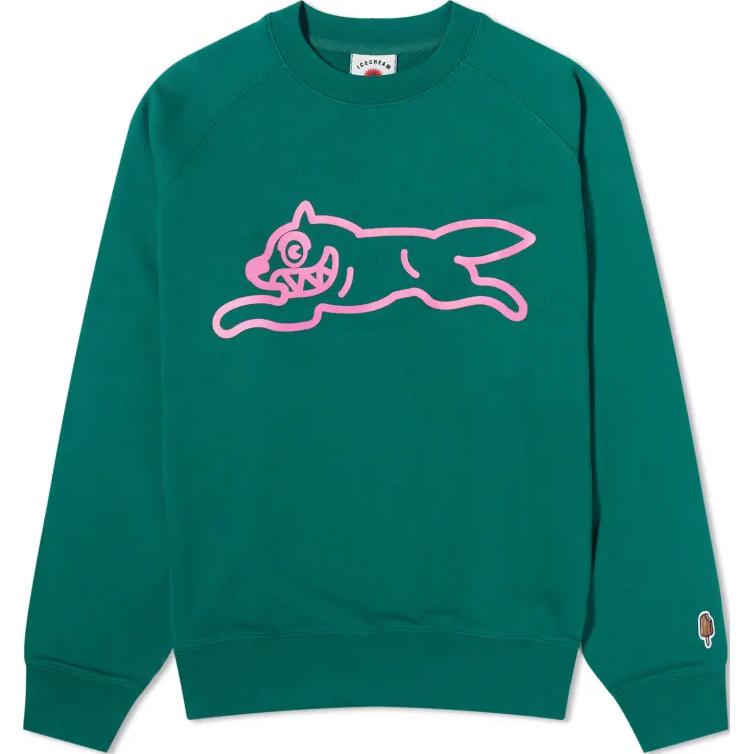 Ice Cream ICECREAM Green Animal Print Pullover Long Sleeve Sweater IC23324