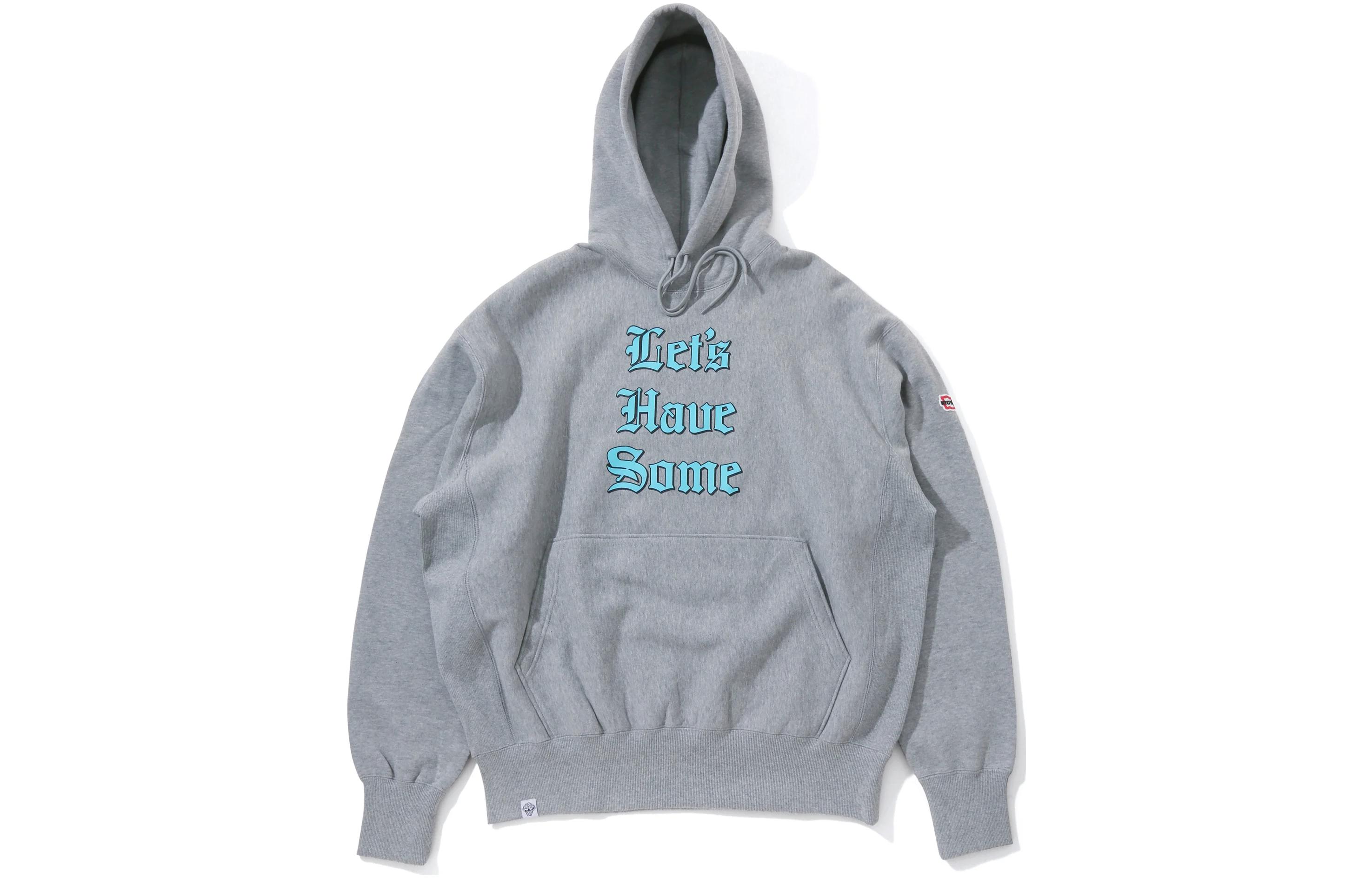 Ice Cream ICECREAM Letter Graphic Hoodie Unisex Long Sleeve Pullover - Gray ICJP233K002-GRAY