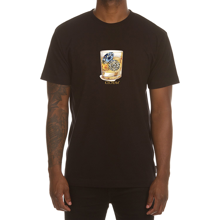 Ice Cream ICECREAM Letters Print Crewneck Short-Sleeve T-Shirt Unisex 441-3205