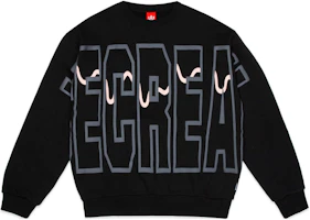 Ice Cream ICECREAM Logo Graphic Crewneck Sweatshirt Long Sleeve Black () 431-9303-BLACK Ice Cream ICECREAM Logo Graphic Crewneck Sweatshirt Long Sleeve Black () 431-9303-BLACK